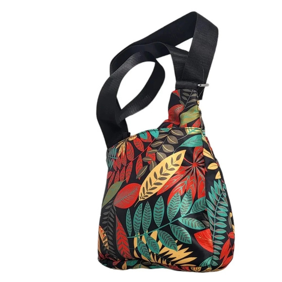 Leaf Orange Blue Crossbody Bag - Picture 3 of 7